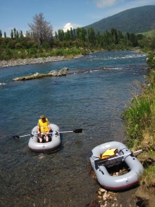 raft launched at Stag Pool