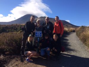 Hannah escorting on Tongariro Crossing
